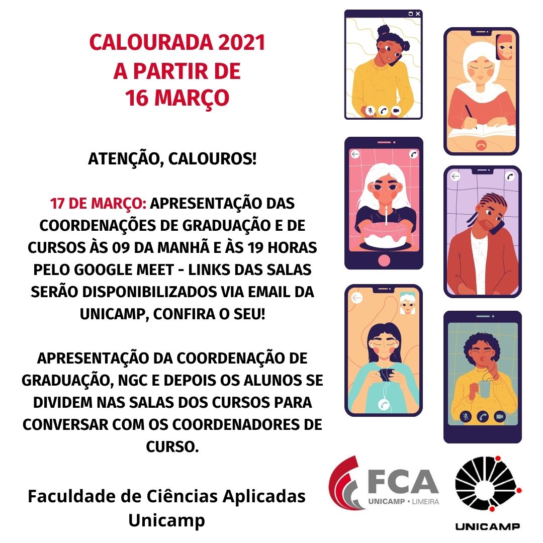 Calourada 2021 a partir de 16 março